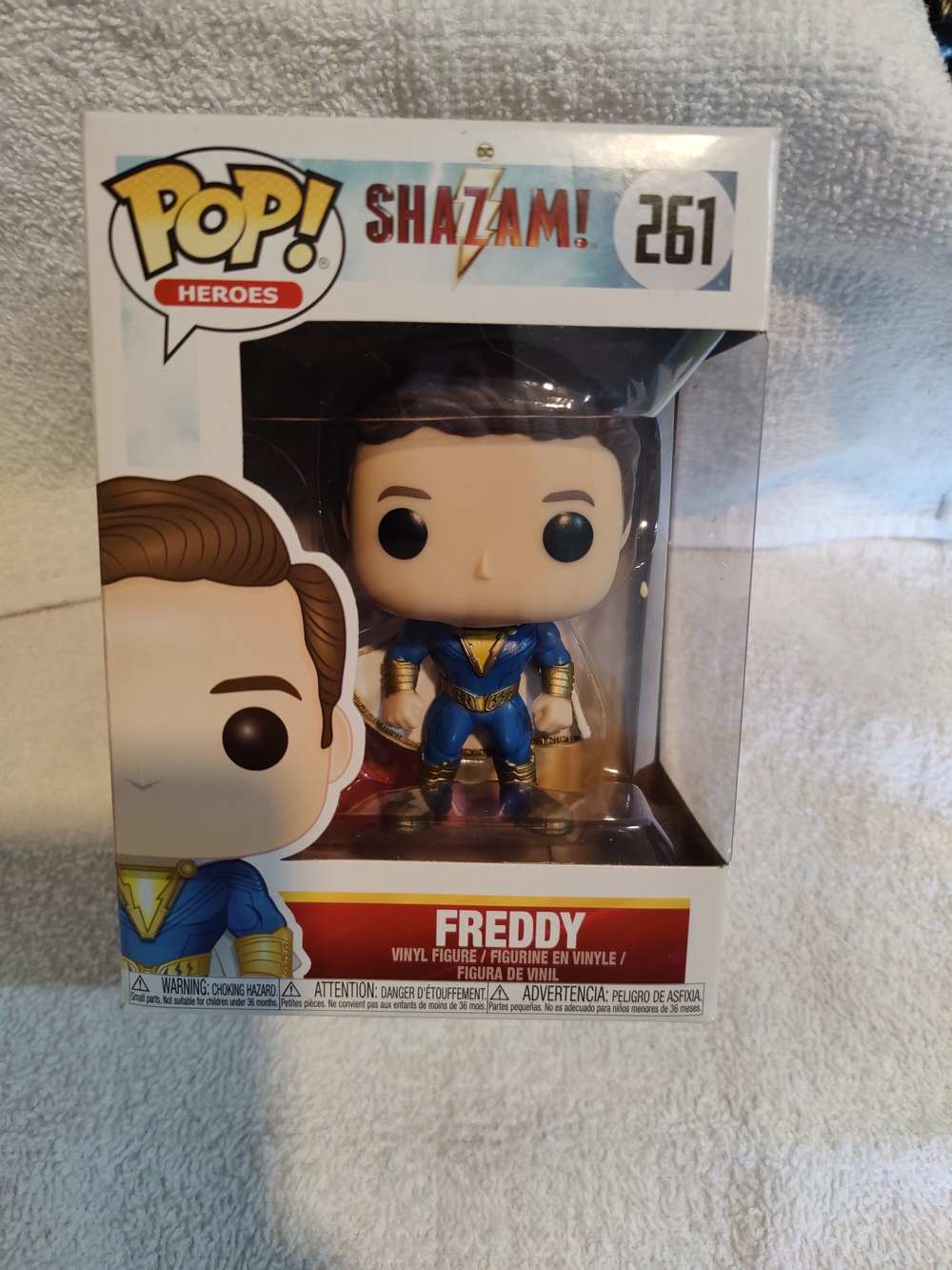 Funko Pop! Heroes Shazam! Freddy #261 - Blue & Gold Vinyl Figure